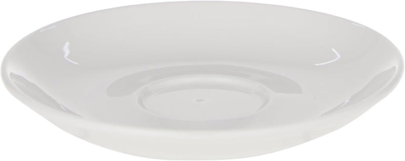 Shallow 90ml Cup and Saucer Set, White | Elegant Ceramic Tea & Coffee Cup with Saucer | Espresso, Filter Coffee & Tea Serveware for Home, Hotel, Restaurant & Café White 90ml - Image 4