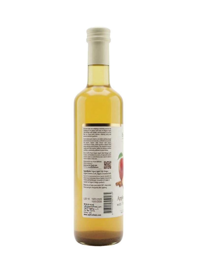 Earth's Finest Organic Italian Apple Cider Vinegar With Cinnamon And Turmeric 500ml - Image 3