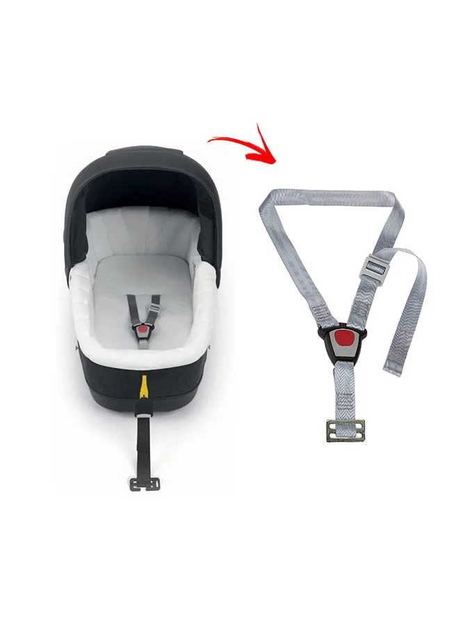 Cam Kit Auto Baby Safety (Only Safety Belt) Adjustable Belt, Strap Buckle, Universalt, 3-Point Harness, Baby/Infant/Toodler From 0 To 10 Kg - Black
