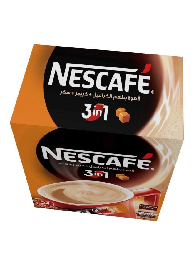 نسكافيه 3 في 1 بالكراميل - 24 كيس 18جرام - Image 2