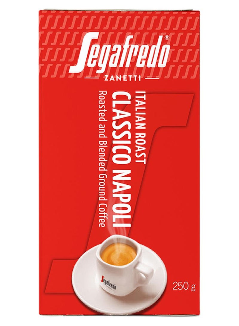 Segafredo Zanetti Classico Napoli Italian Roast  Ground Coffee 250grams - Image 1
