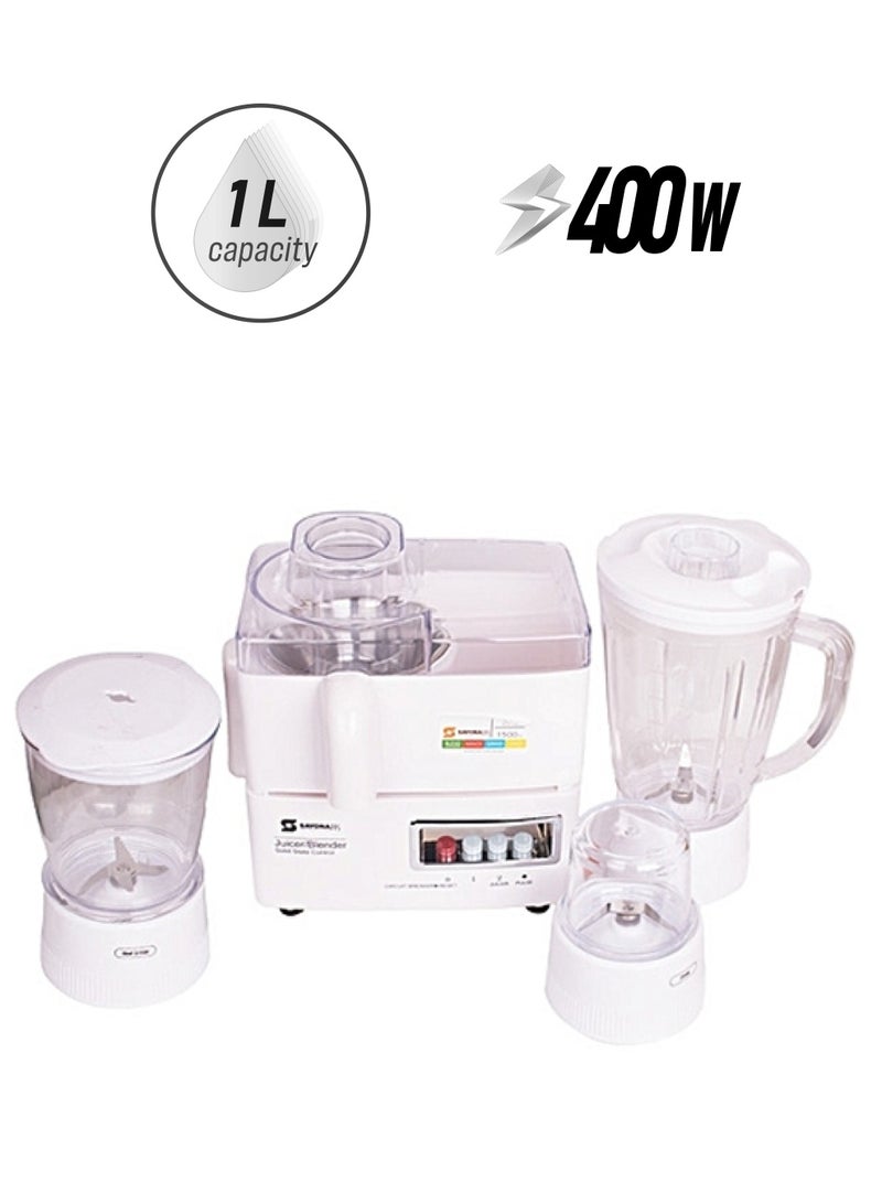 4-In-1 Countertop Blender 400W 1 L 400 W JB69 White