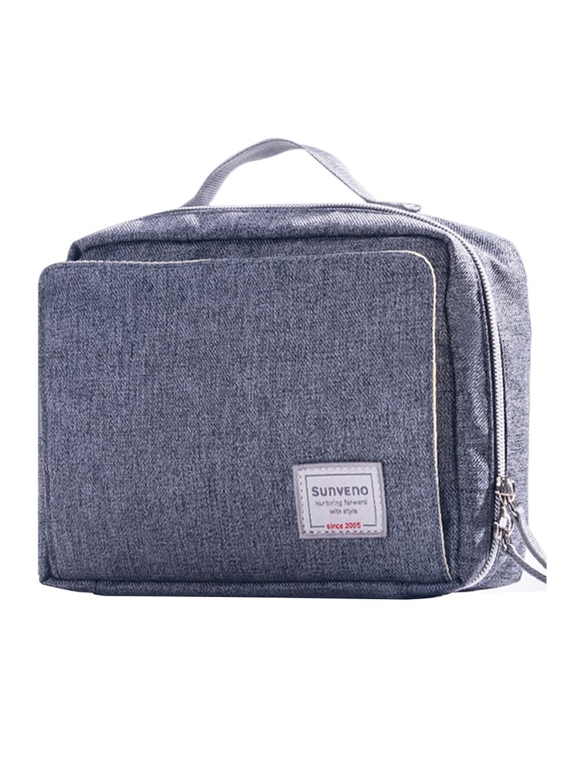Sunveno - Diaper Changing Clutch with Shoulder Strap Kit Grey - Image 1