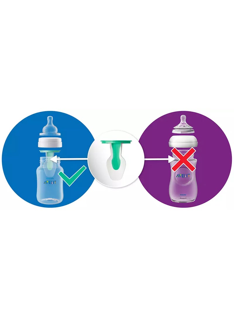 PHILIPS AVENT - Anti-Colic With AirFree Vent Bottles 0M+, 125ml, Pack Of 2 - Clear - Image 1