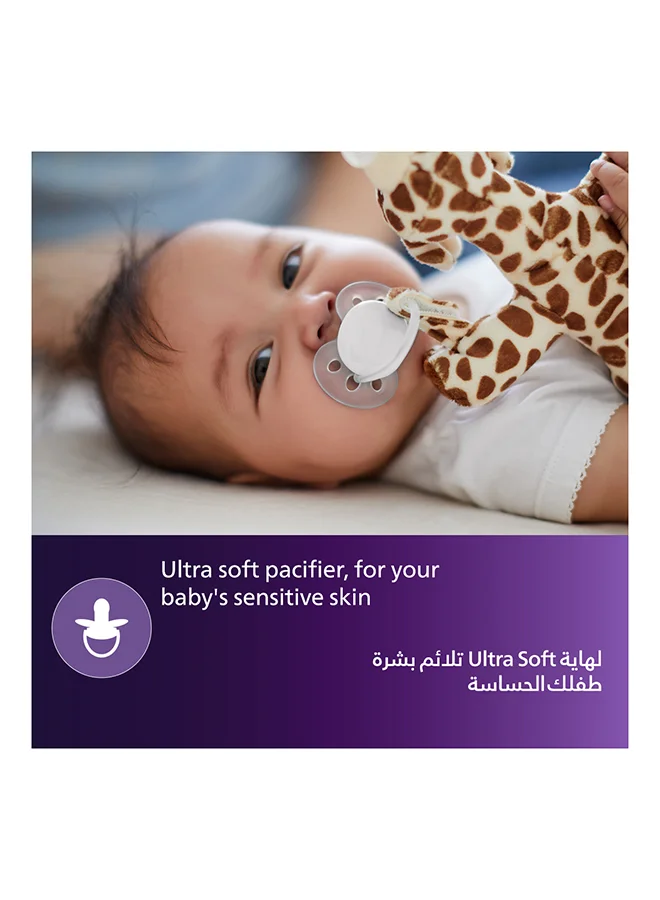 Philips Avent طقم زجاجة رضاعة مضادة للمغص بجودةٍ ممتازة بفتحة تهوية آير فري، لون شفاف / أزرق / أخضر من 6 قطع- طراز SCD807/00