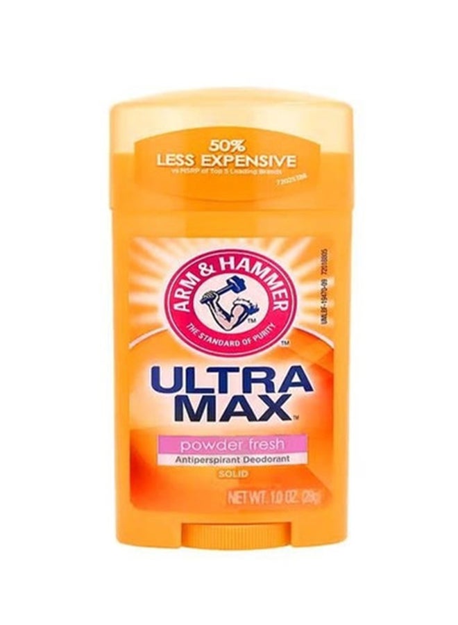 Arm & Hammer UltraMax Powder Fresh Antiperspirant Deodorant Orange 28grams - Image 1