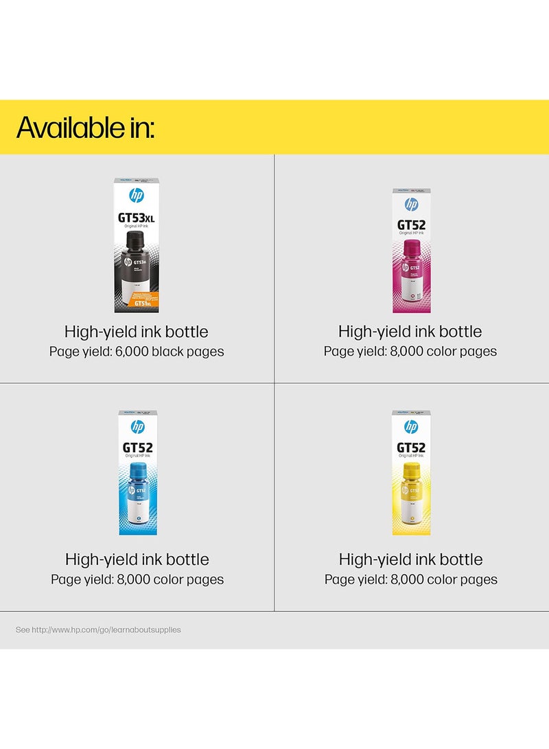 HP - GT52 Original Ink Cartridge Yellow - Image 1