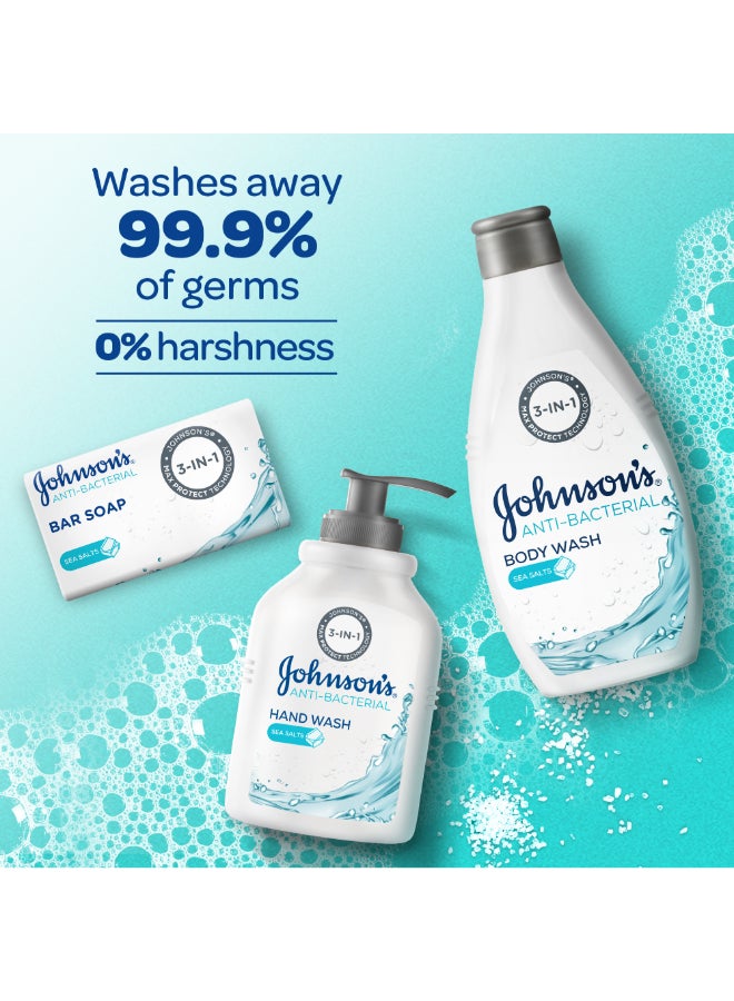 Johnson's Anti-Bacterial Sea Salts Body Wash 400ml - Image 5