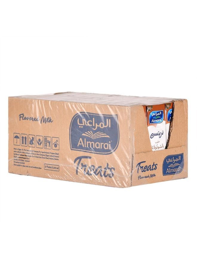 المراعي - حليب بالشوكلاتة شوكولاتة 200ملليلتر عبوة من 27 قطعة - Image 1