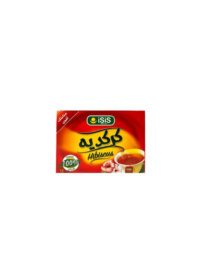 شاي الكركديه 12 كيس