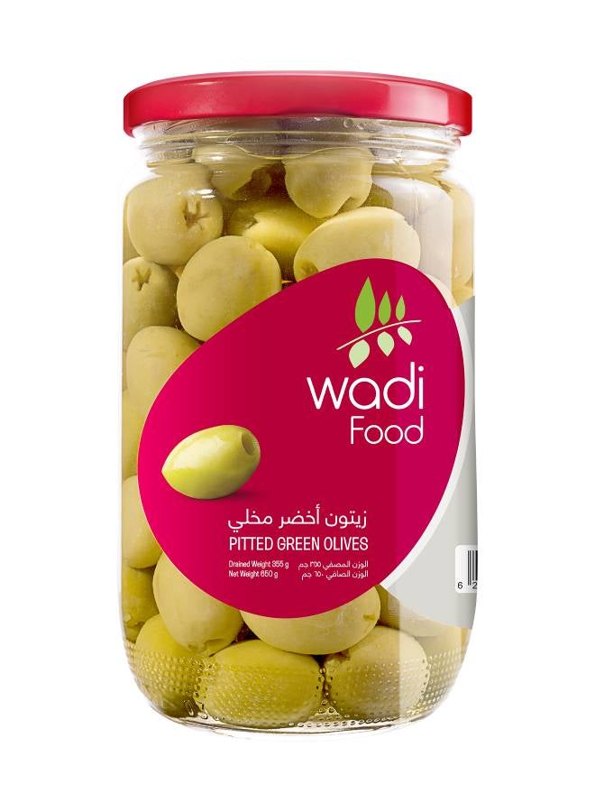 Pitted Green Olives 650grams