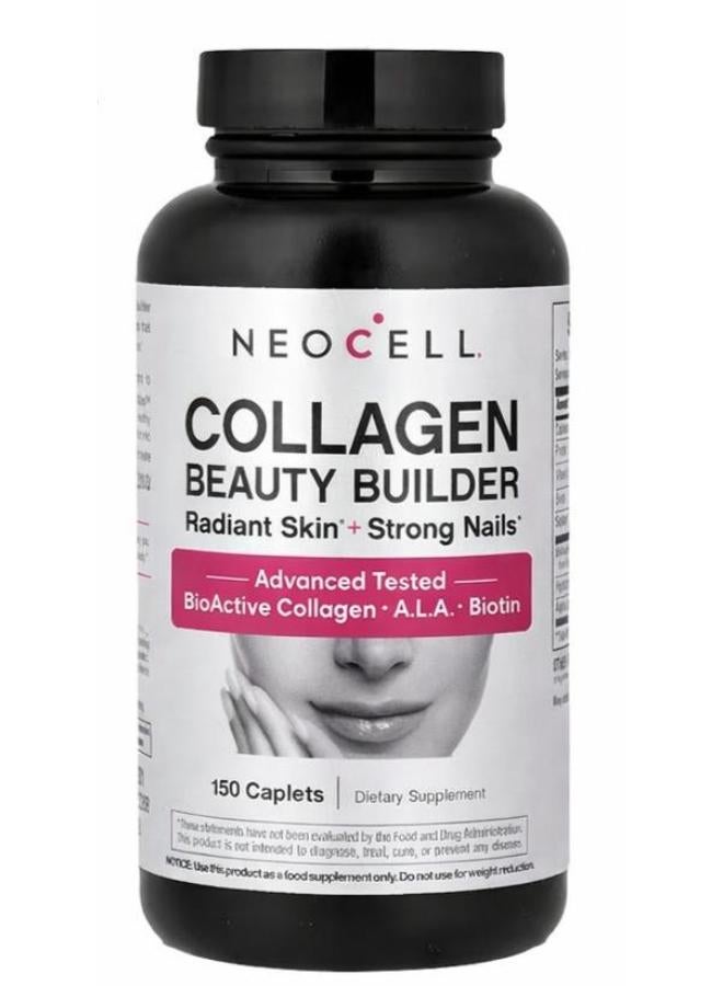 Neocell Collagen Beauty Builder 3000mg 150 Tablets | Advanced Tested Bioactive Collagen | Radiant Skin + Strong Nails