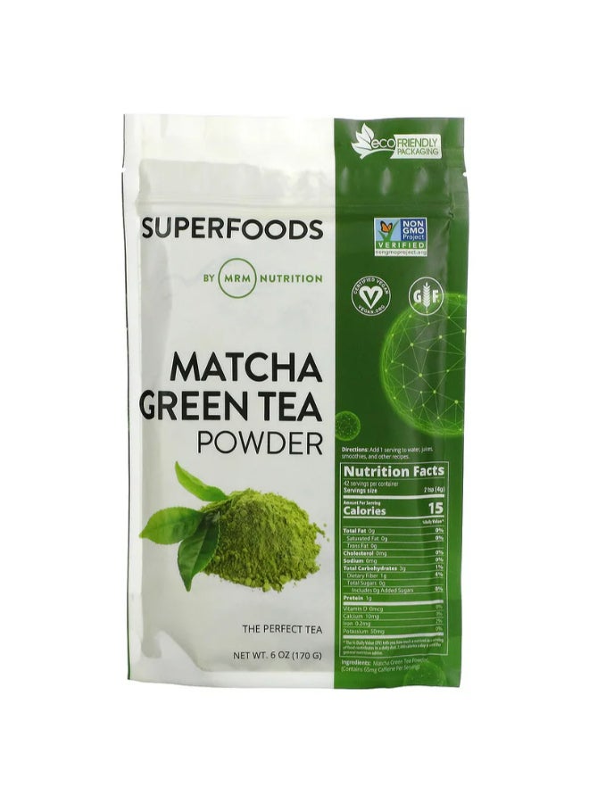 MRM - Raw Matcha Green Tea Powder 6 Oz 170 G - Image 1