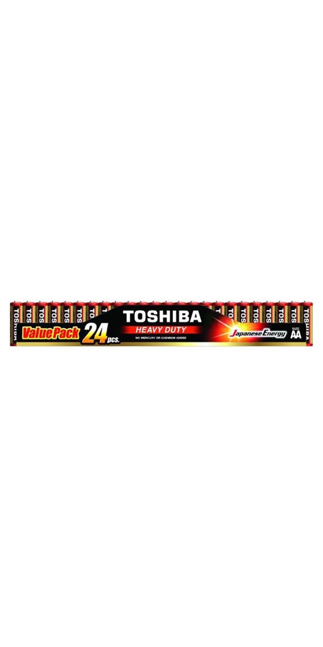 Toshiba 24-Piece heavy Duty Japanese Energy AA Battery Multicolour - Image 1