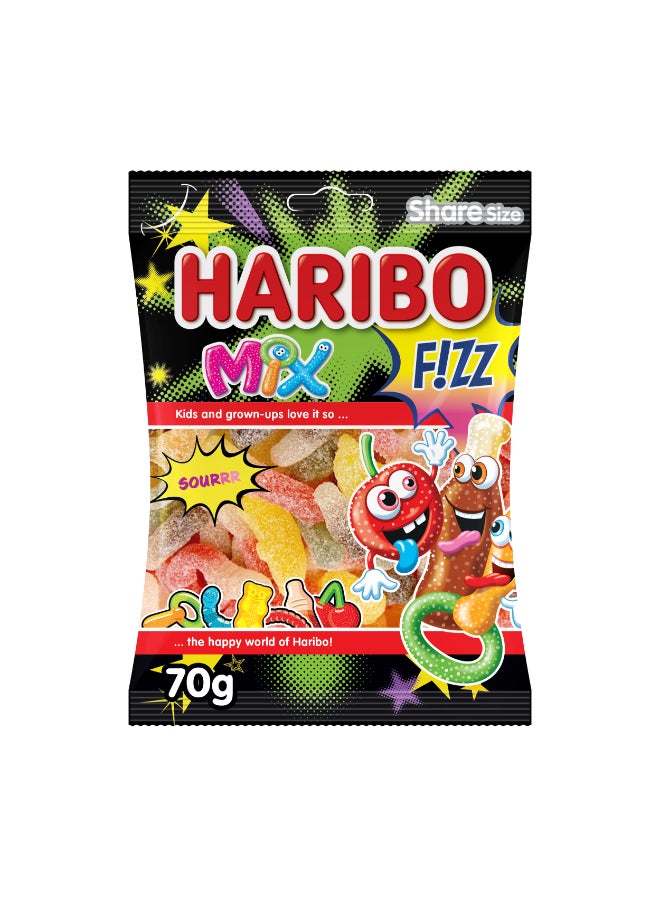 Haribo Fizz Mix Jelly 70grams  - Image 1