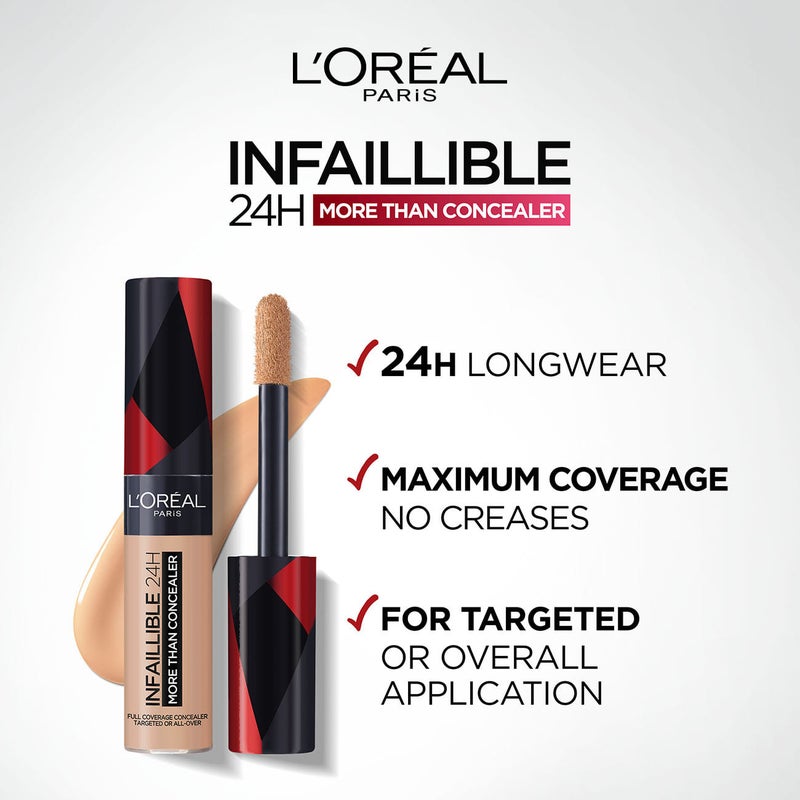 L'OREAL PARIS Infaillible 24H More Than Concealer 331 Cool Rose - Image 4