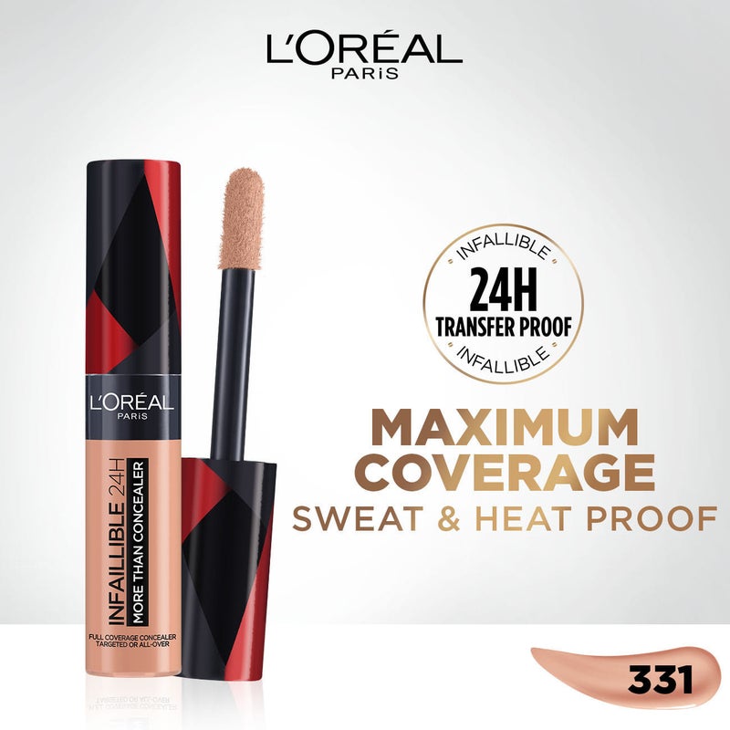 L'OREAL PARIS Infaillible 24H More Than Concealer 331 Cool Rose - Image 2