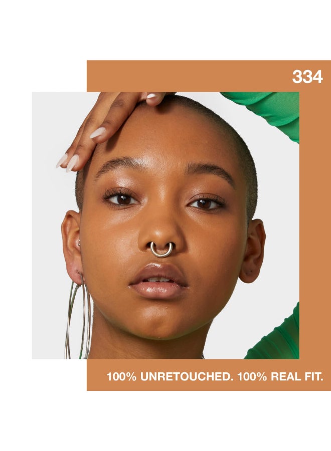 MAYBELLINE NEW YORK - Fit Me Matte And Poreless Foundation 334 Warm Tan - Image 1