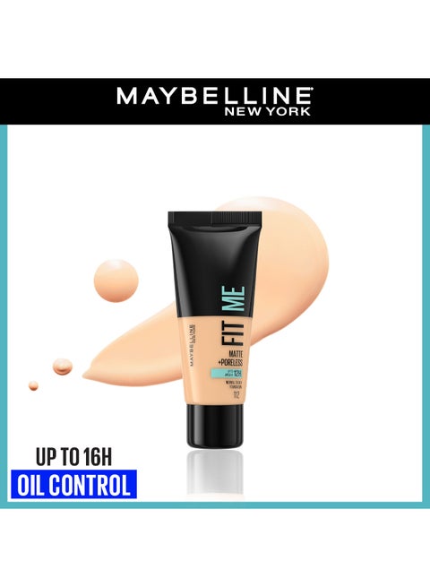 Maybelline New York Fit Me Matte + Poreless – 112 Soft Beige