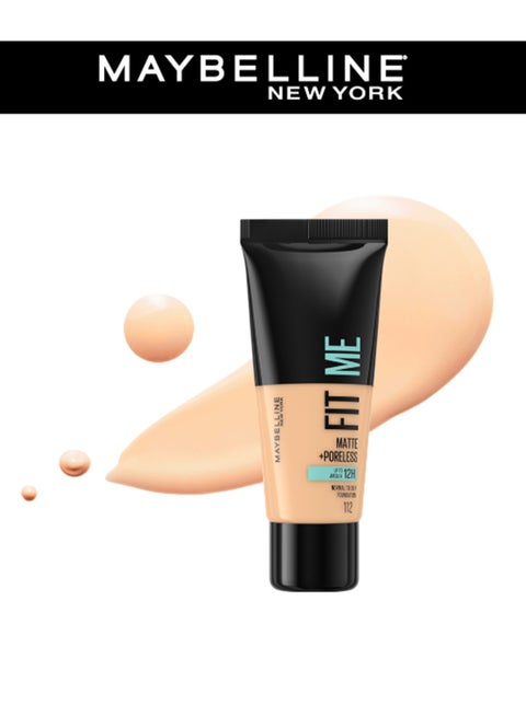 Maybelline New York Fit Me Matte + Poreless – 112 Soft Beige