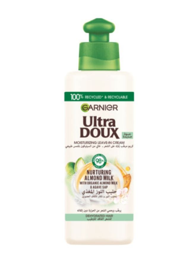 garnier Ultra Doux Moisturizing Leave-In Cream Almonds Milk 200ml - Image 1