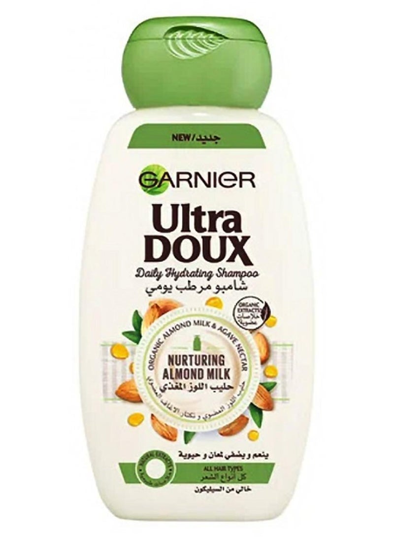 غارنييه شامبو ألترا دوكس للترطيب اليومي باللوز أبيض للمعان وحيوية الشعر 400 مل أبيض أبيض - Image 1