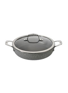 Ballarini Salina Granitium Low Casserole With Lid Grey/Silver 28cm 