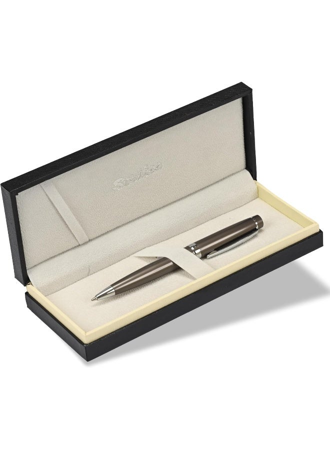 SCRIKSS Stainless Steel Executive Mechanical Pencil 0.7mm - Fine Writing Pencil for Drawing, Lettering & Marking Brown/Silver - Image 2