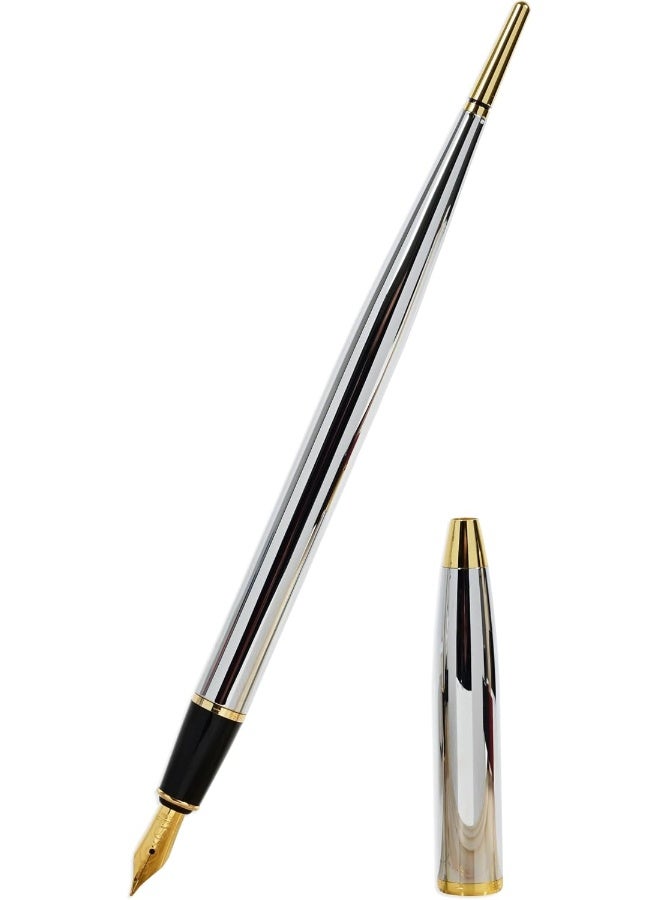 Scrikss Gold Fountain Pen - Medium Thickness - OSPN53024 Gold - Image 1