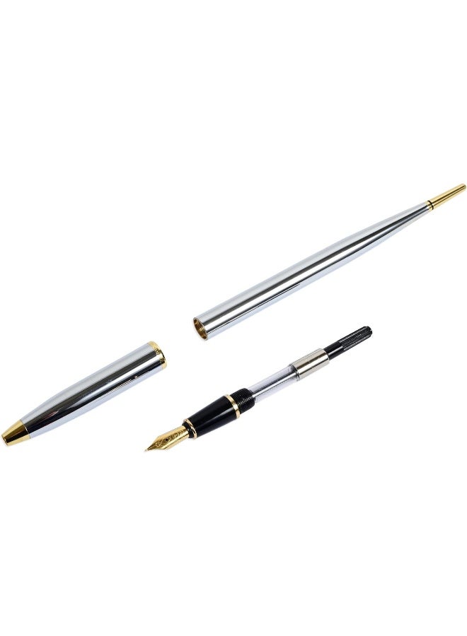Scrikss Gold Fountain Pen - Medium Thickness - OSPN53024 Gold - Image 3