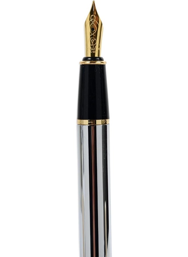 Scrikss Gold Fountain Pen - Medium Thickness - OSPN53024 Gold - Image 2