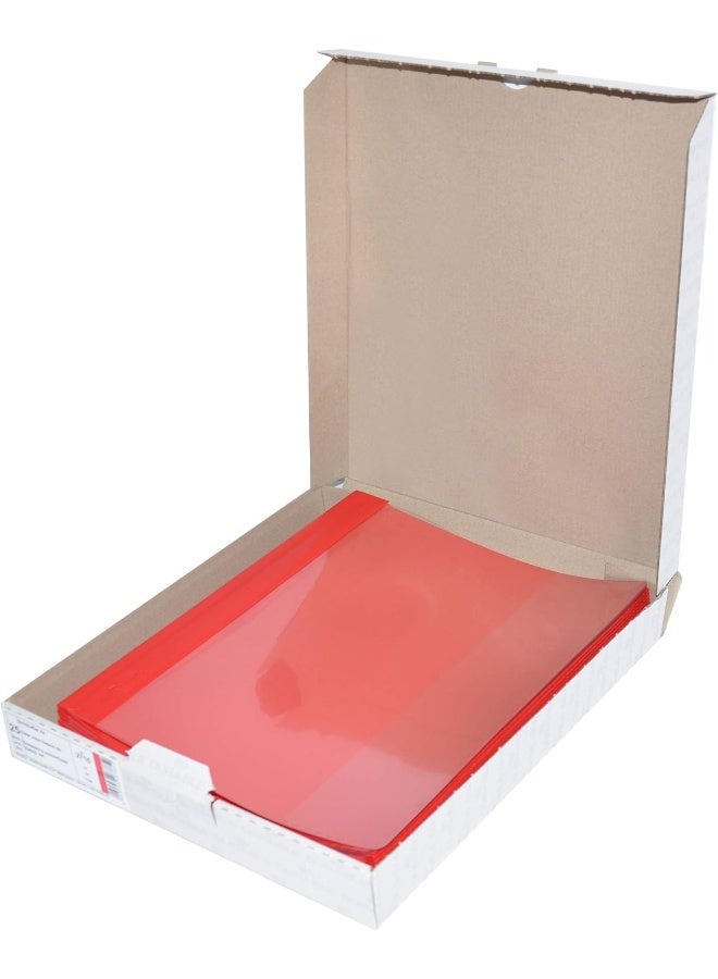 Durable A4 Project File, Red Colour, 25-Piece Set Red/White - Image 3