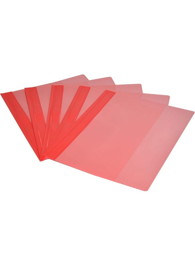 Durable A4 Project File, Red Colour, 25-Piece Set Red/White - Image 1