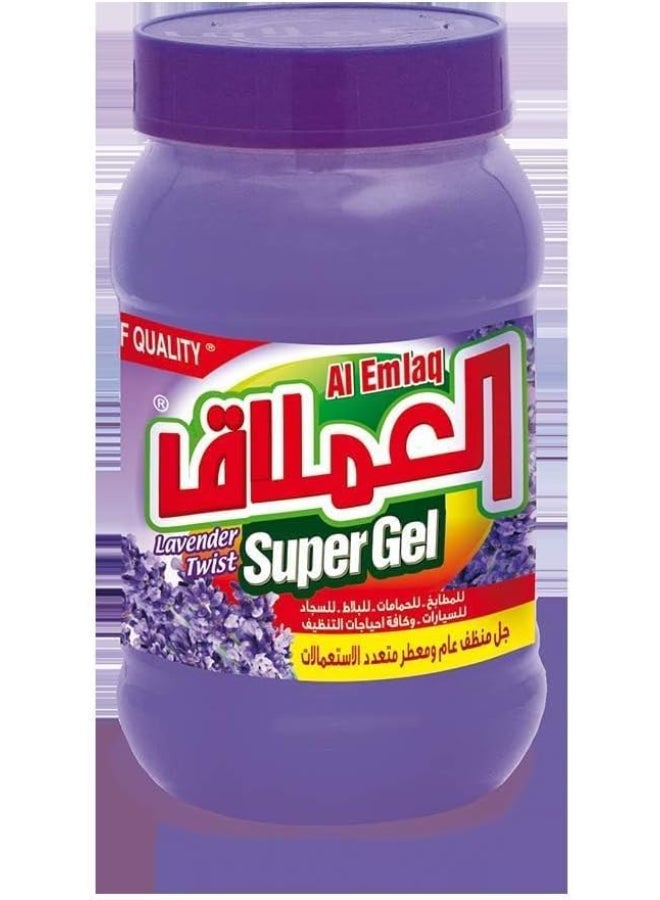 Al Emlaq Super Gel With Natural Pine Oil Lavender Twist Multipurpose Clear 2kg - Image 2