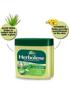 Dabur Herbolene Aloe Deep Moisturizing Jelly For Dry And Rough Skin 425+115ml  - Image 3