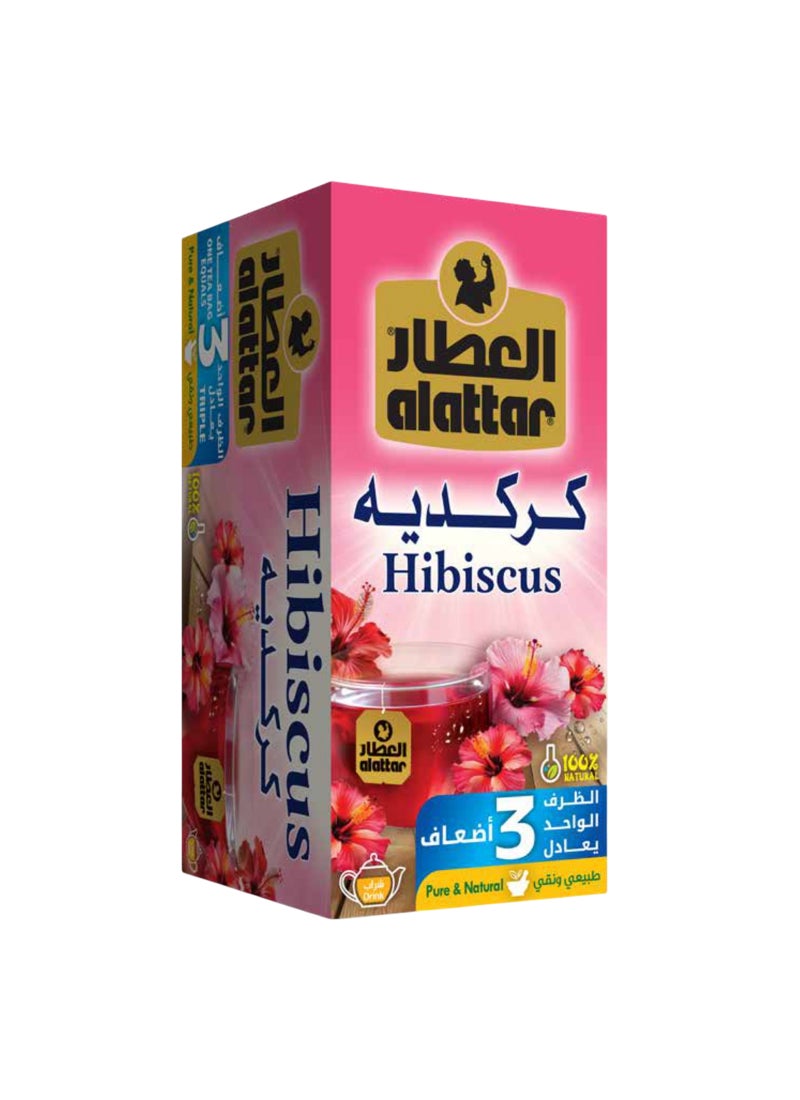 أكياس شاي أعشاب بالكركديه عبوة من 20 قطعة