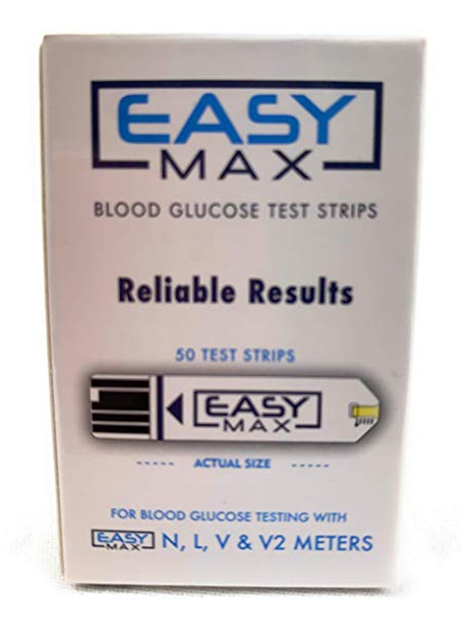 إيزي ماكس 50 قطعة من أشرطة قياس نسبة الجلوكوز في الدم - Image 4