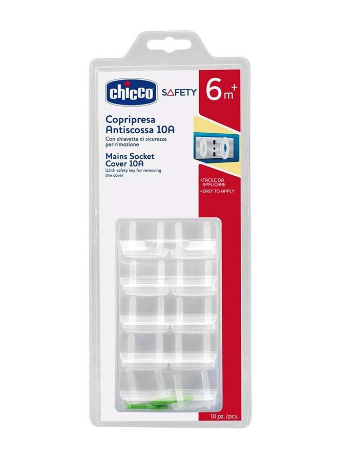 شيكو طقم أغطية حماية للمقابس للحماية من الصدمات الكهربائية مكون من 10 قطع - Image 3