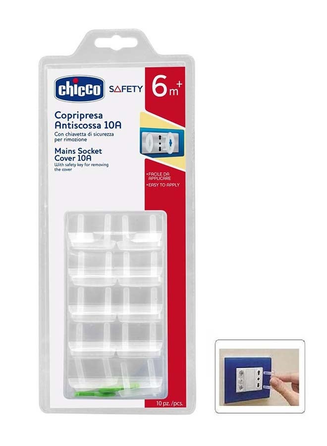 شيكو طقم أغطية حماية للمقابس للحماية من الصدمات الكهربائية مكون من 10 قطع - Image 4