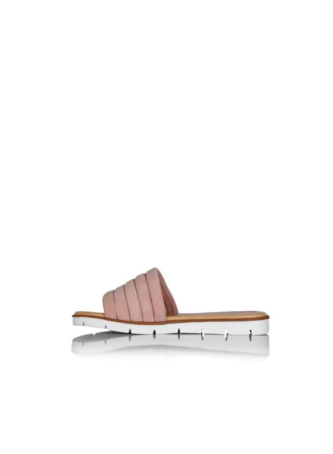Darkwood Nubuck Casual Slides Light Pink/Beige  - Image 1