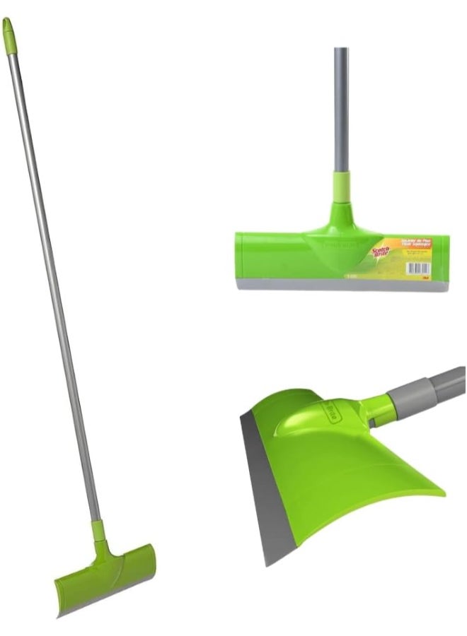 Scotch Brite Floor Squeegee with Stick AS300, 1 set/pack | 30cm squeege + stick | Multipurpose | Rubber | Floor Wiper | Floor Brush | Kitchen | Garden | Wiper Bathroom Floor Wiper | All Floors Green 30cm - Image 2