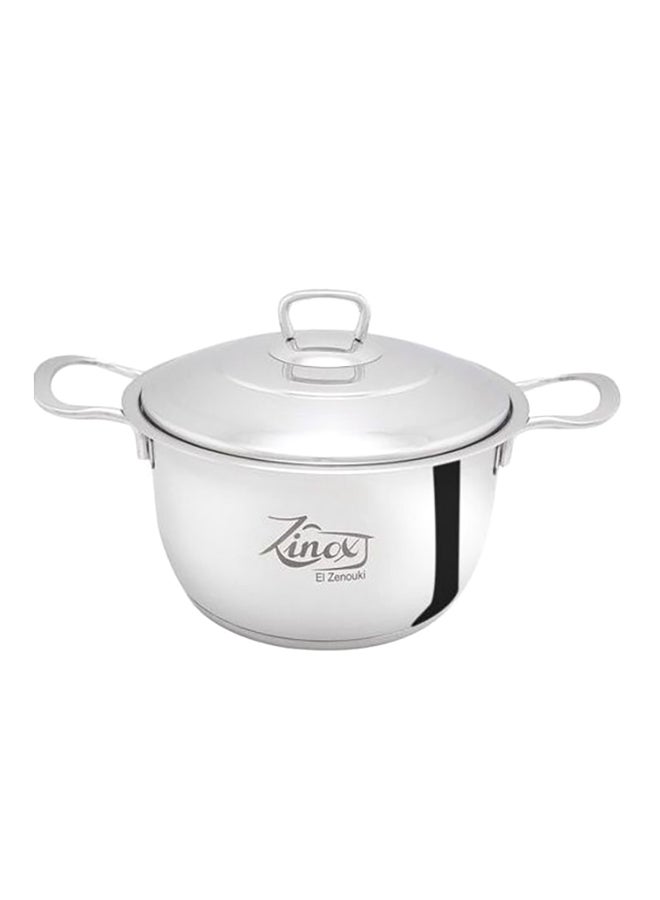 Classic Stainless Steel Pot Silver 24cm