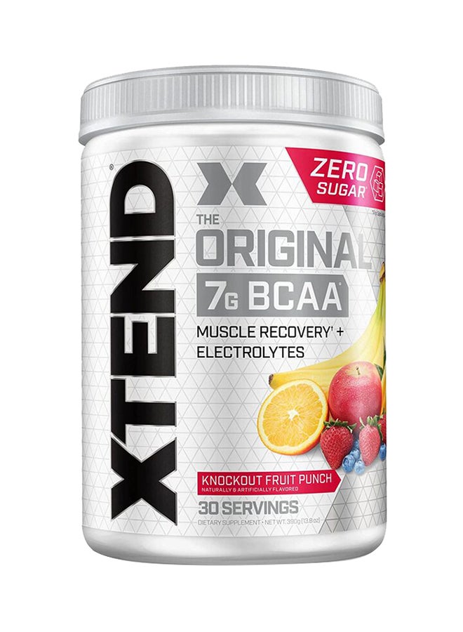 SCIVATION Xtend Original 7G Bcaa Muscle Recovery + Electrolytes, 420 gm, Fruit Punch,30serving  - Image 1