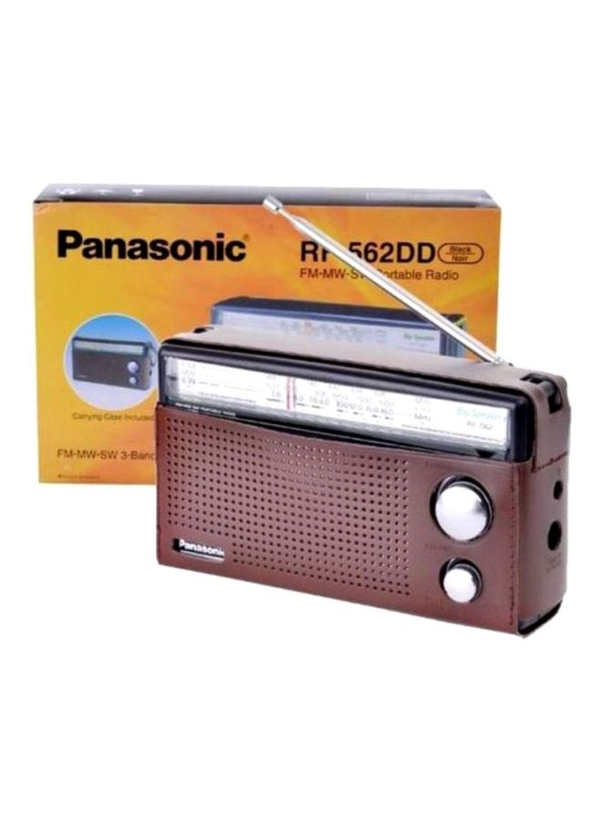 Panasonic 3-Band Battery Operated FM/MW/SW Radio RF-562DD2 Black/Brown - Image 4