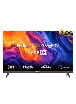 32 Inch HD Smart Google TV - Dolby Audio - Stereo Speaker - Voice Control - HDR10 - Chromecast - HDMI 2.1 - Bezel-Less Design - H32K80E Black - pnsku/N29857175A/45/_/1742910797/7d5b74ad-c790-4260-8d5b-fc53d6b69698
