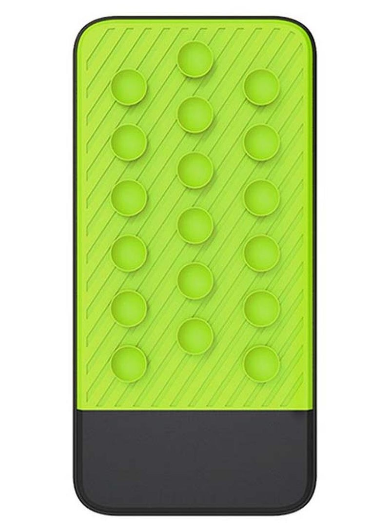 جوي بنك الطاقة لوكس 10 سعة 10000mAh + شاحن لاسلكي - شحن سريع، تقنية Qi، Power Delivery 18W، تقنية Qualcomm Quick Charge 3.0، شحن ذكي مع منافذ USB وType-C أسود/أخضر - Image 1