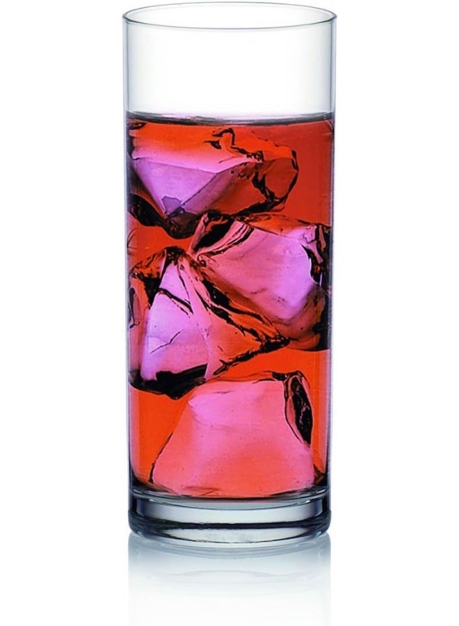 Ocean Fin Line Hi Ball Glass, Set Of 6, Clear, 355 Ml, B01213, Highball Glass, Tall Glass, Beverage Glass, Long Drink Glass, Water Glass, Juice Glass Clear - Image 2
