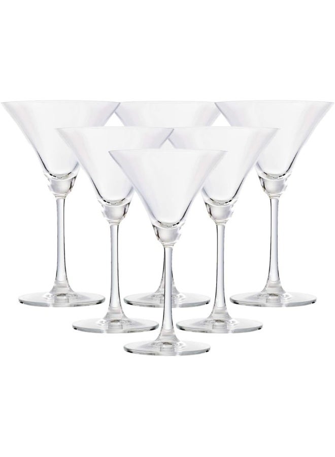 Ocean Madison Cocktail Glass, Set Of 6, Clear, 285 Ml, 015C10, Martini Glass, Coupe Glass, Margarita Glass, V-Shaped Glass, Conical Glass Clear 285ml - Image 1