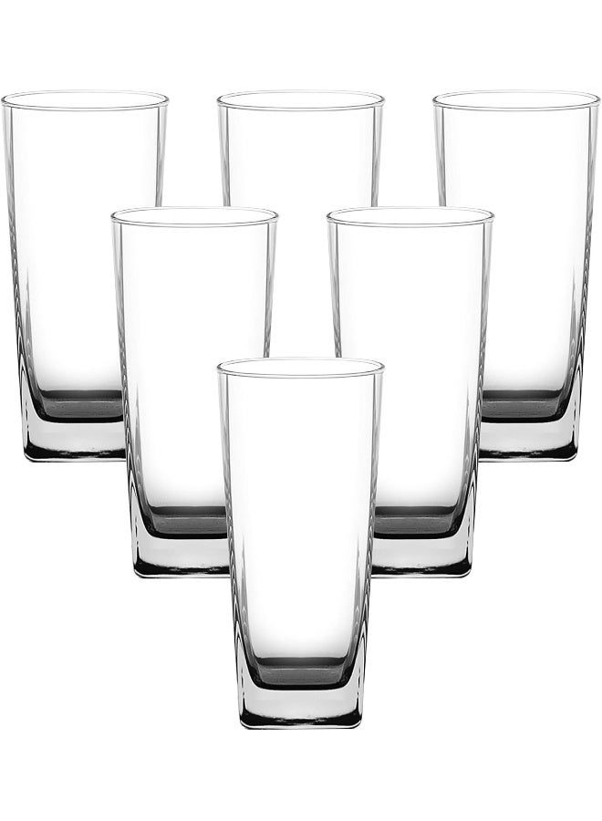 Pack Of 6 Plaza Highball Tumbler Clear 12x10x8cm - pnsku/N29873381A/45/_/1732199193/a78aa31e-e1f2-4049-92d6-927242edea32