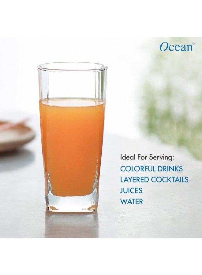 Ocean Pack Of 6 Plaza Highball Tumbler Clear 12x10x8cm - Image 4